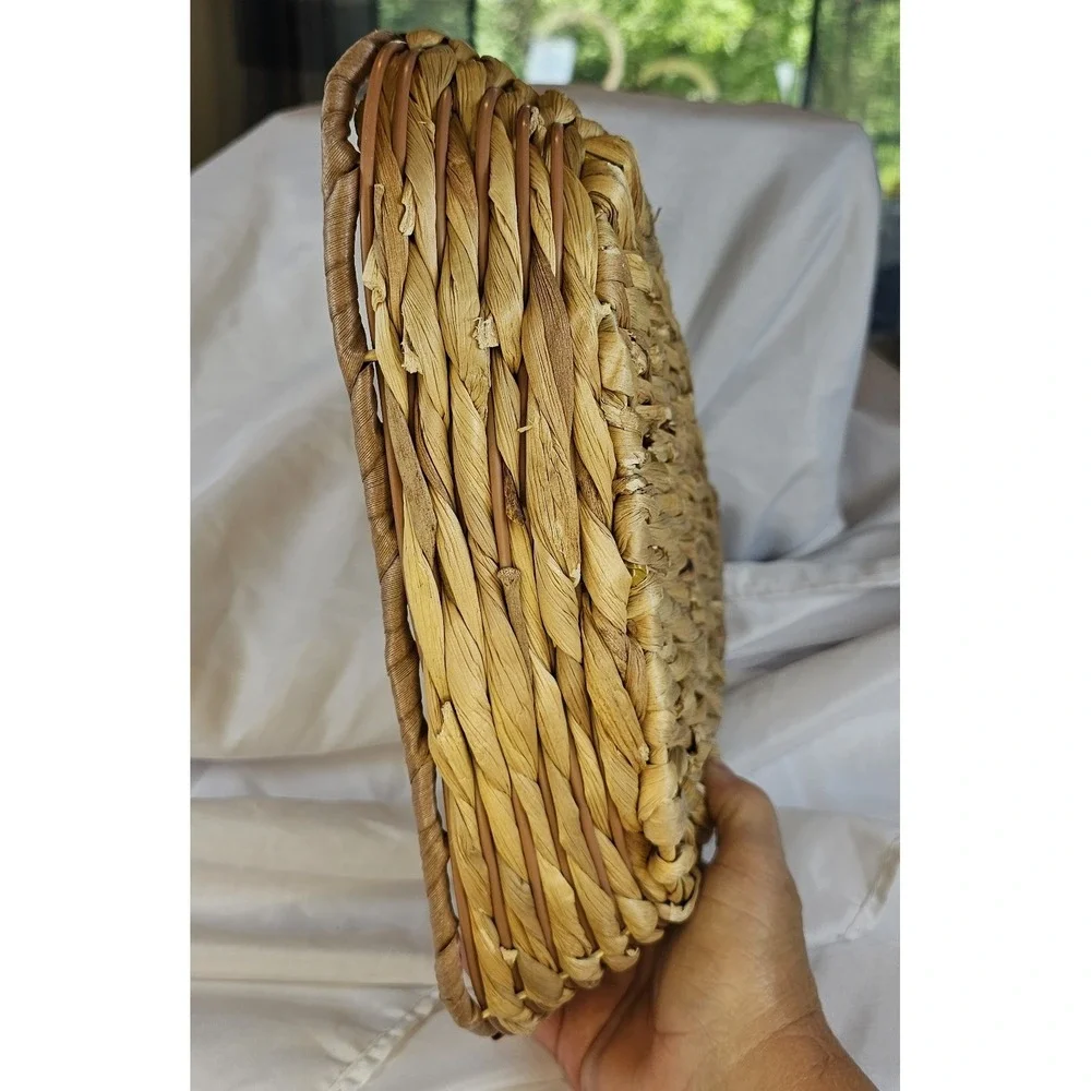 Woven Serving Basket Unique Diamond Shape